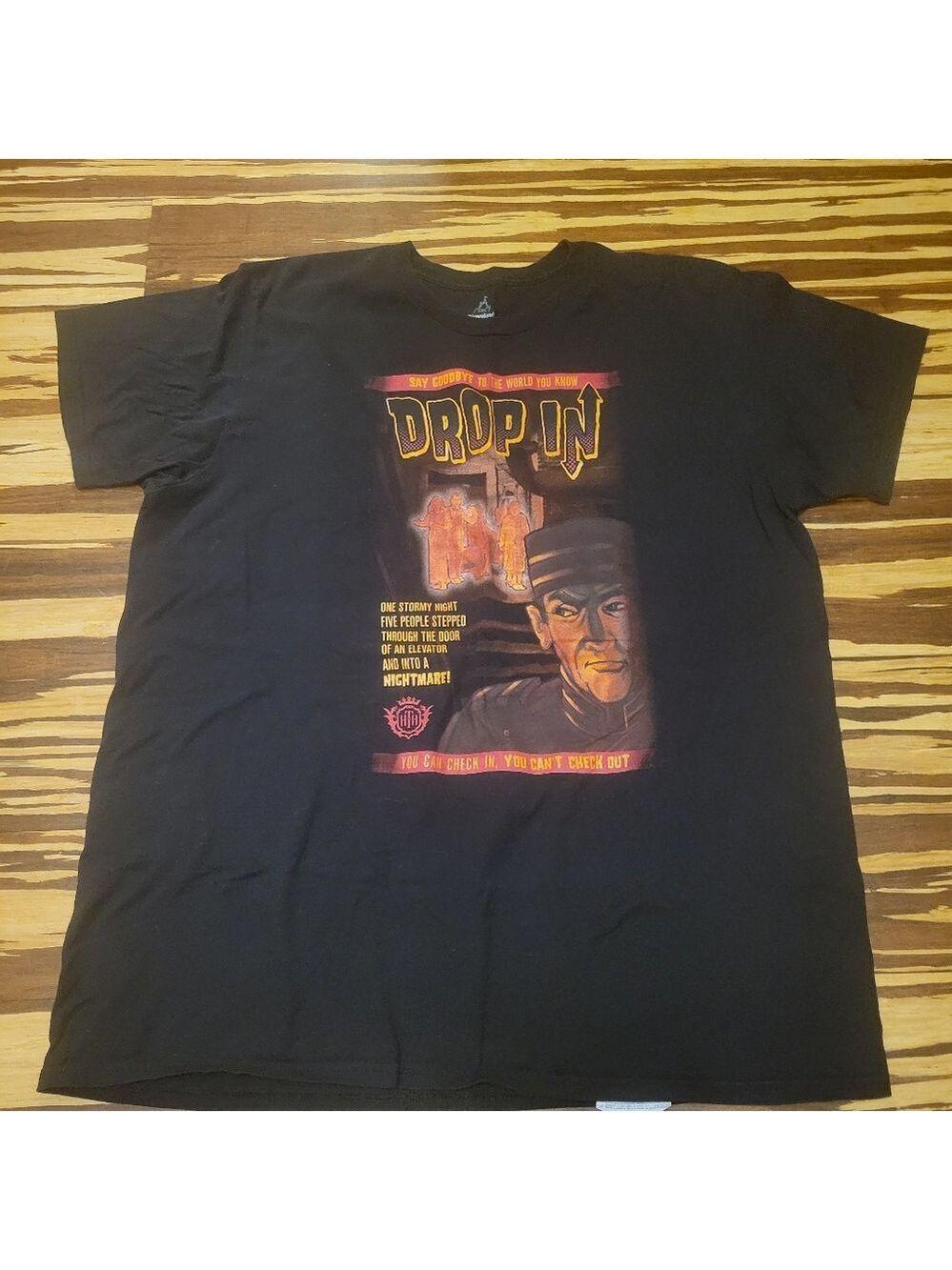 Hanes Black Graphic Tee with Bold Design Size 2XL